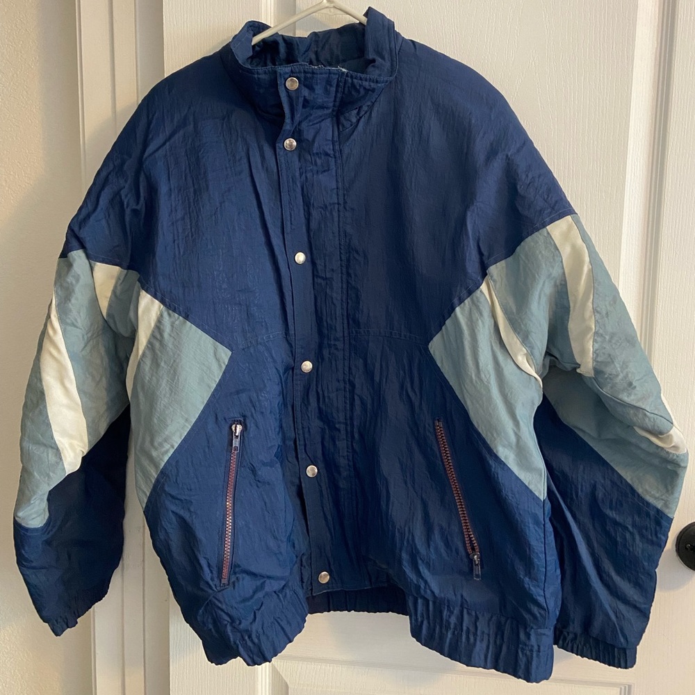 Men’s Blue and White Jacket